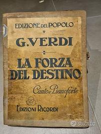 La forza del destino - originale Ricordi