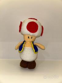 Amigurumi fatto a mano Toad “Super Mario Bross”