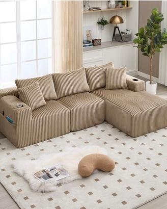 DIVANO ANGOLARE CON 2 CHAISE LONGUE