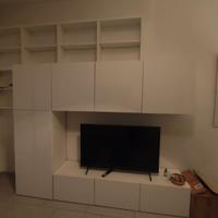 Mobile componibile Ikea Besta bianco lucido