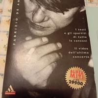 Cofanetto libro + vhs Fabrizio De André