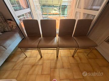4 sedie sala da pranzo