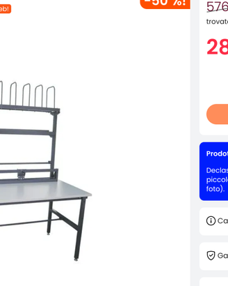 Tavolo acciaio vari usi