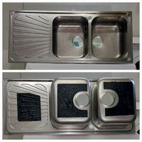 Lavello Smeg SP116S 2 vasche sgocciolatoio a sx