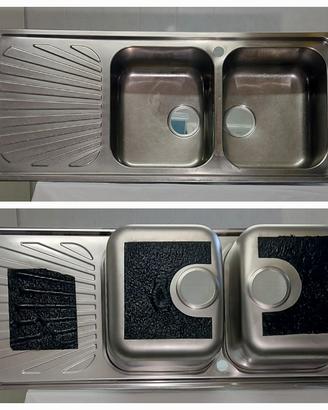 Lavello Smeg SP116S 2 vasche sgocciolatoio a sx