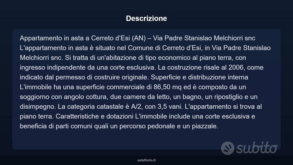 Appartamento – Cerreto d'Esi, Ancona - Vista 3