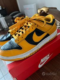 Nike dunk basse nere e gialle