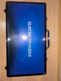 Set di fiches da poker EUROBET POKER in valigetta