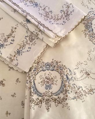 Lenzuola set 4 pz puro cotone nuovo anni '80