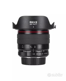 Obiettivo Meike MK-8mm F3.5 per Fujifilm X mount