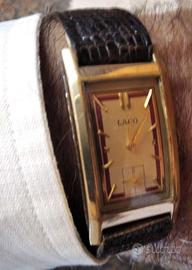 Orologio Laco 1941 Art Deco tank oro 20 micron
