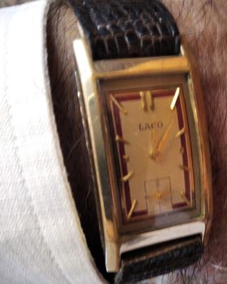 Orologio Laco 1941 Art Deco tank oro 20 micron