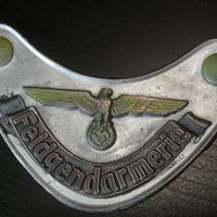 Gorgiera militare tedesca Gendarmeria nazista 2°GM