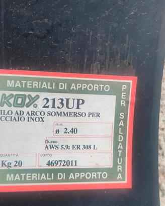 inox filo per saldare 