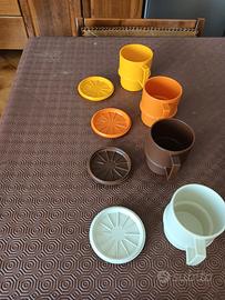 set 4 tazzine Tupperware 