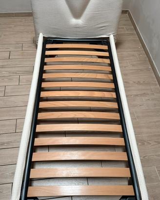 Letto singolo imbottito