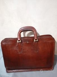 borsa da lavoro the bridge marrone in pelle 