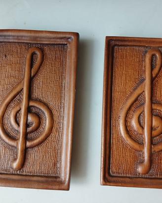 Rari stampi vintage per intonaco chiave violino