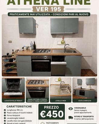 Cucina ATHENA LINE VER 195 +PC+FORNO+LAVAST