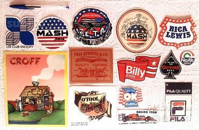 ADESIVI JEANS E SPORT anni 70