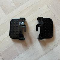 Poggiapiedi pieghevole per bici, pedali posteriori