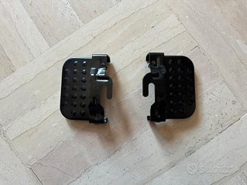Poggiapiedi pieghevole per bici, pedali posteriori