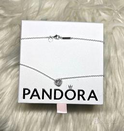 Collana Pandora cuore in rilievo nuova