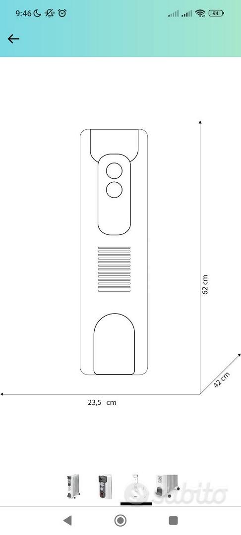 Termosifone portatile con ventola - Arredamento e Casalinghi In vendita a  Sassari