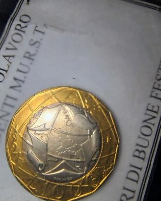 moneta 1000 lire 1997 errore di conio
