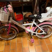 Bicicletta bambina Btwin 14” con seggiolino