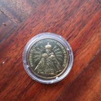 Moneta religiosa Repubblica Ceca placcata oro