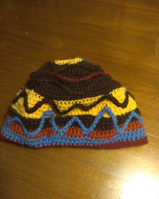 Cuffia all'uncinetto