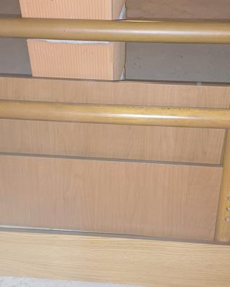 Testiera e pediera letto singolo 