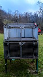 Gabbie cani acciao inox