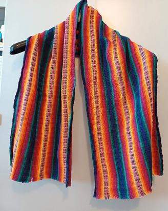 Sciarpa multicolor etnica dal Messico. Unisex