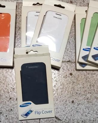Lotto di 8 Flip Cover varie Samsung Galaxy S4 e C
