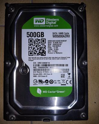 hhd western Digital 500gb 