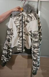 Giacca  con pelo camouflage