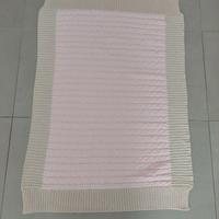 Coperta per neonati in 100% cotone rosa