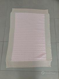 Coperta per neonati in 100% cotone rosa