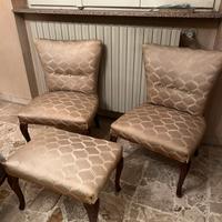 Poltroncine con poggiapiedi