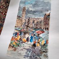 stampa di Verona - piazza Erbe
