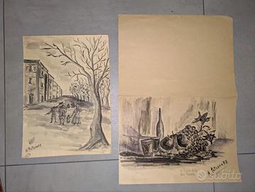 Schizzi su cartoleria militare storica
