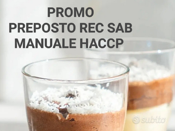 Preposto REC SAB HACCP SCIA SUAP