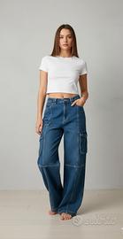 jeans cargo donna 