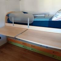 letto a ponte e letto con rotelle