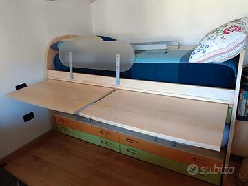 letto a ponte e letto con rotelle