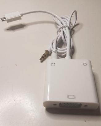 Cavo adattatore MHL VGA microUSB Samsung Huawei