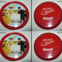 2 Piattini Sottobicchieri BRIOSCHI Anni 80