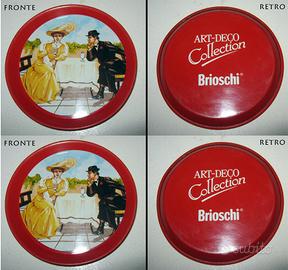 2 Piattini Sottobicchieri BRIOSCHI Anni 80